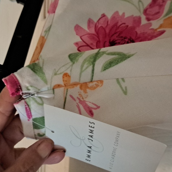 NWT. Floral A-Line Skirt - Pink and Orange - Picture 4 of 4